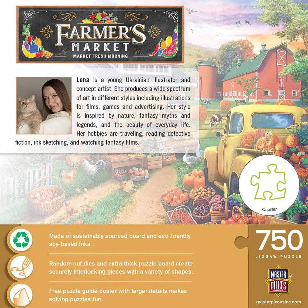 Market Fresh Morning 750 Piece Farmers Market Puzzle