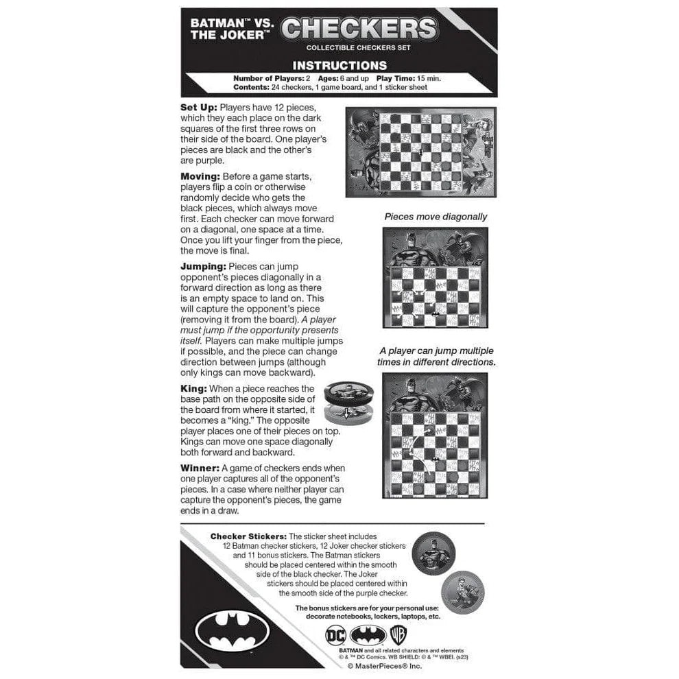 Batman vs. The Joker Checkers Set