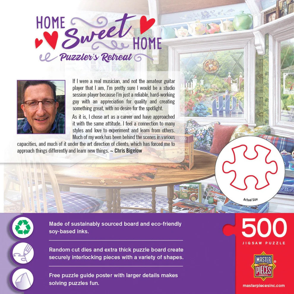 Puzzler's Retreat 500 Piece Home Sweet Home Puzzle