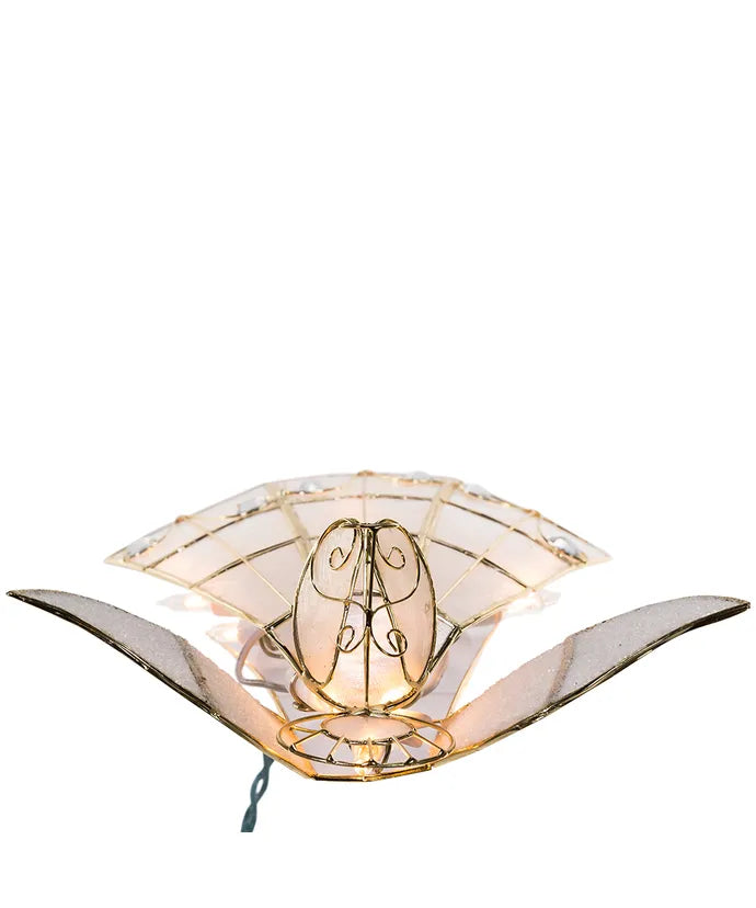 Capiz 10.5" Light-Up Angel Tree Topper