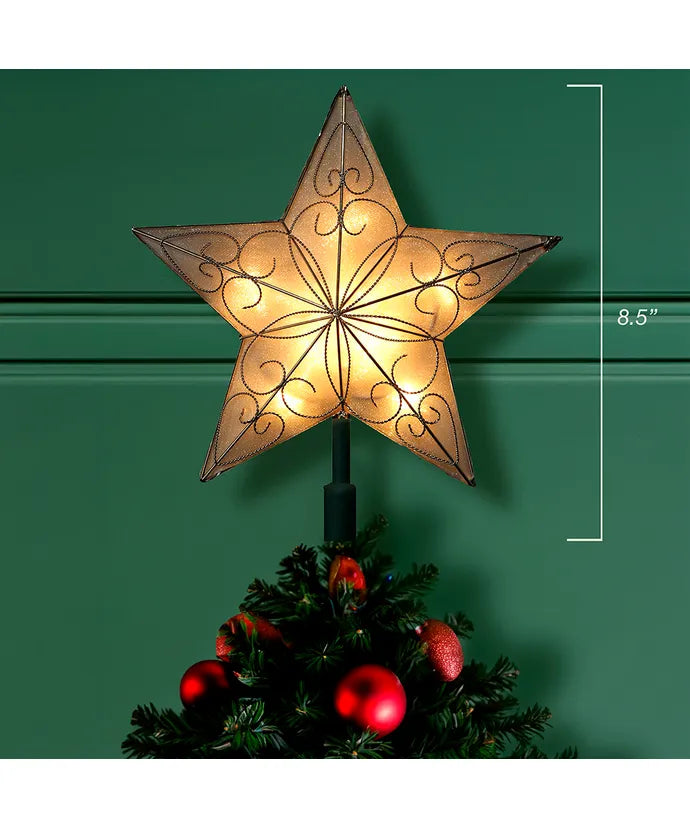 Light Up Star Treetopper 8.5"