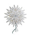 Capiz Silver and White Light Up Sunburst Tree Topper