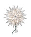Capiz Silver and White Light Up Sunburst Tree Topper
