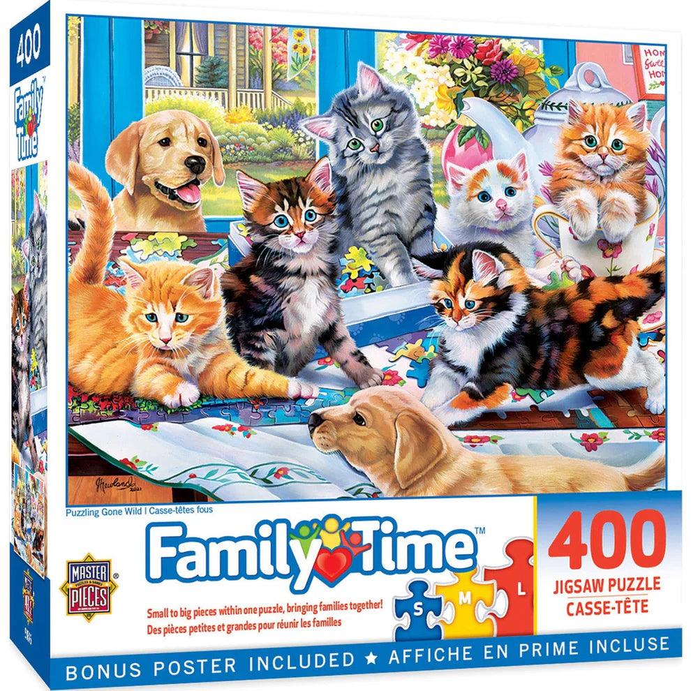 Puzzling Gone Wild 400 Piece Family Time Puzzle