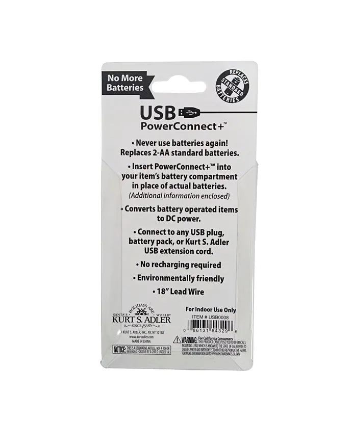 USB 2AA Battery Power Connect