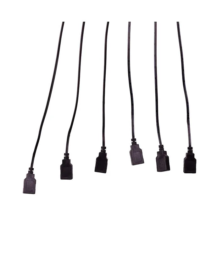 KA 6' USB Extension Cord With 6 Ports