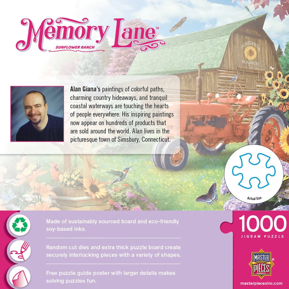 Sunflower Ranch 1000 Piece Memory Lane Puzzle