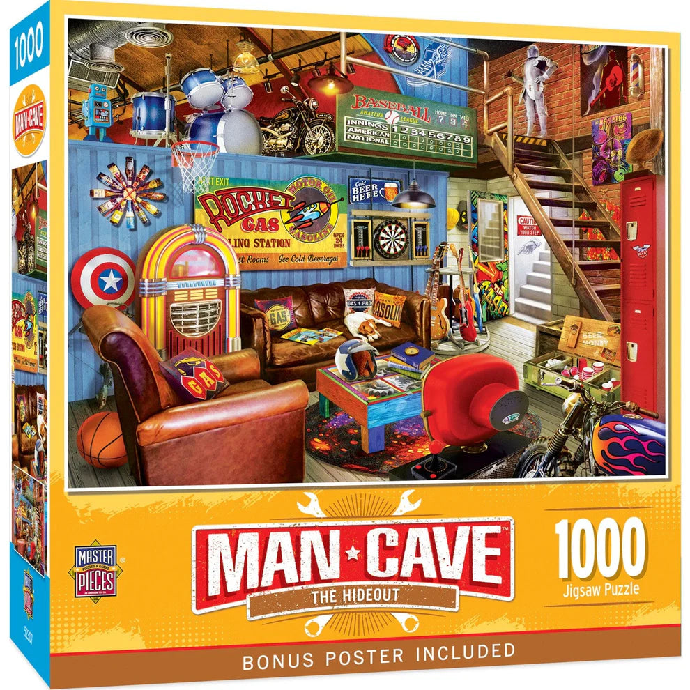 The Hideout 1000 Piece Man Cave Puzzle