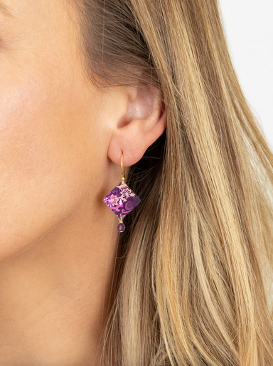 Holly Yashi Garden Soiree Earring - Vintage Burgundy