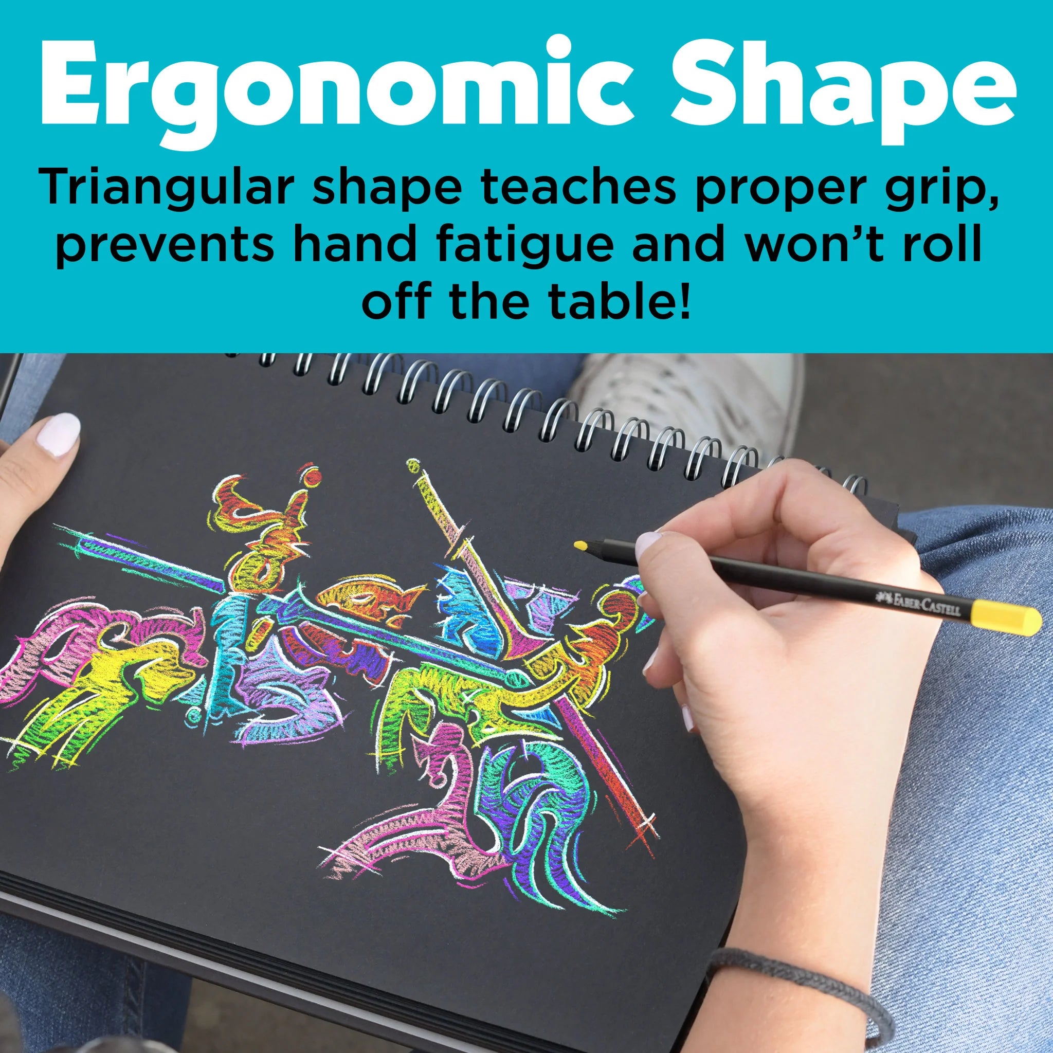 Faber-Castell Black Edition 100 Colored Pencils in a Gift Tin