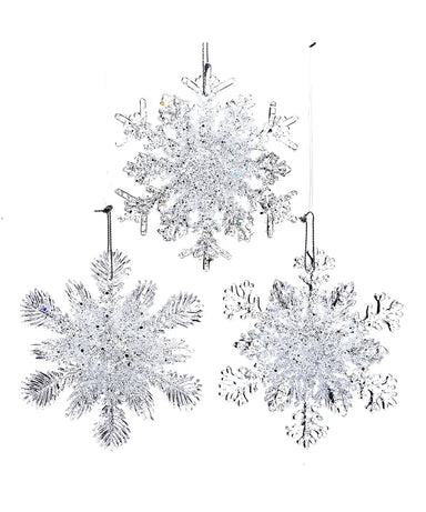 Snowflake Ornament -(Single) Various Options