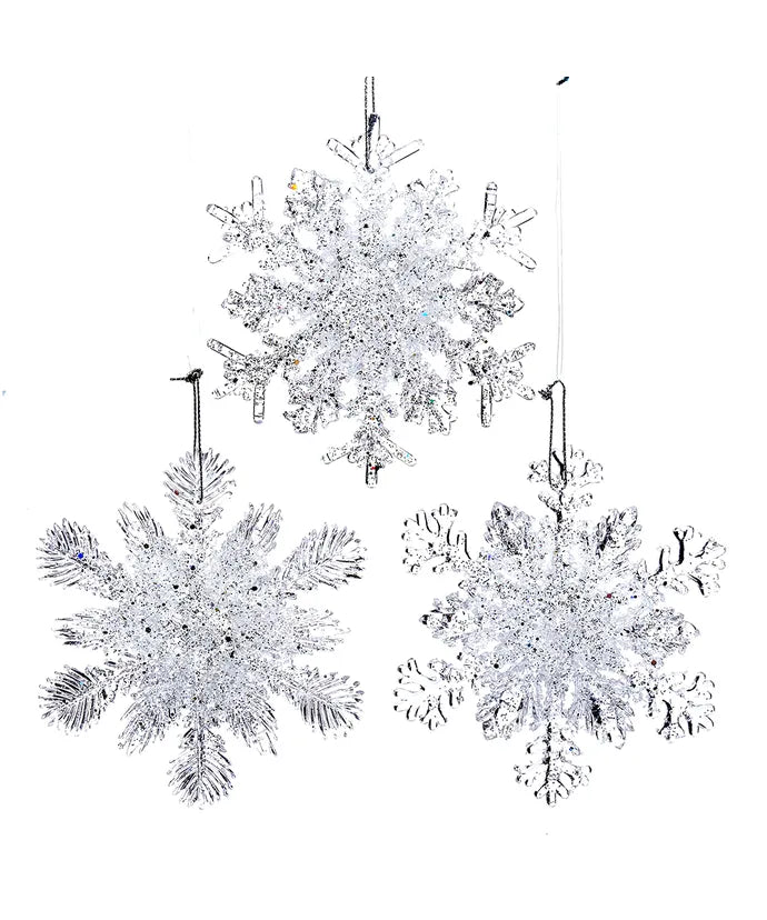 Snowflake Ornament -(Single) Various Options