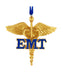 Gold Caduceus EMT Ornament