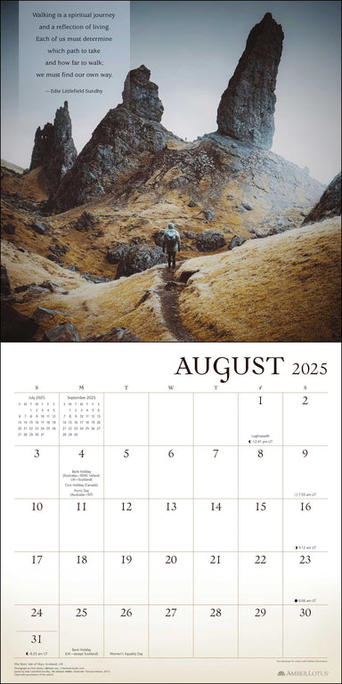 Wanderlust 2025 Wall Calendar    