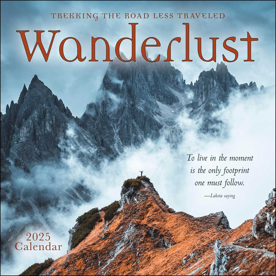 Wanderlust 2025 Wall Calendar    