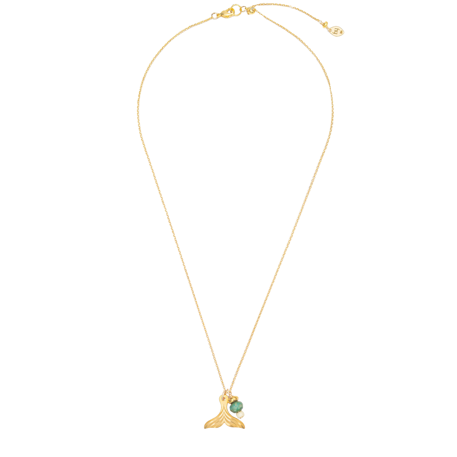 Holly Yashi Whale Tail Pendant Necklace - Gold