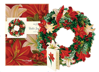 Pop Up Winter Joy Wreath and Note Card    