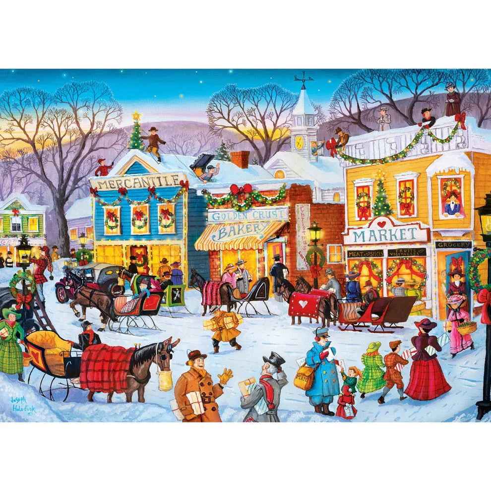 Christmas Shopping 1000 Piece Season's Greetings Puzzle