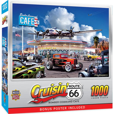 Bomber Command Cafe 1000 Piece Cruisin' Route 66 Puzzle