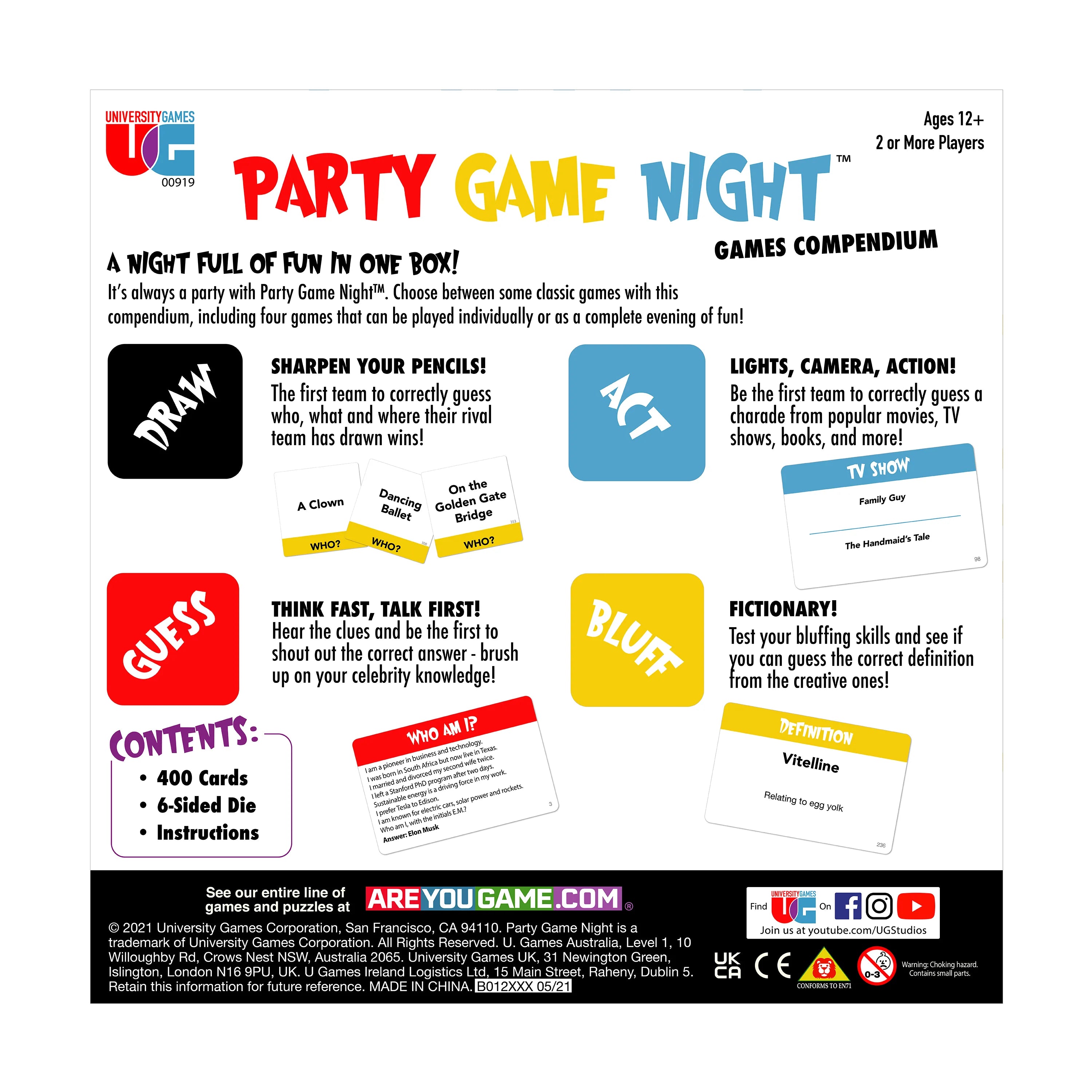 UNIVG Party Game Night - Games Compendium