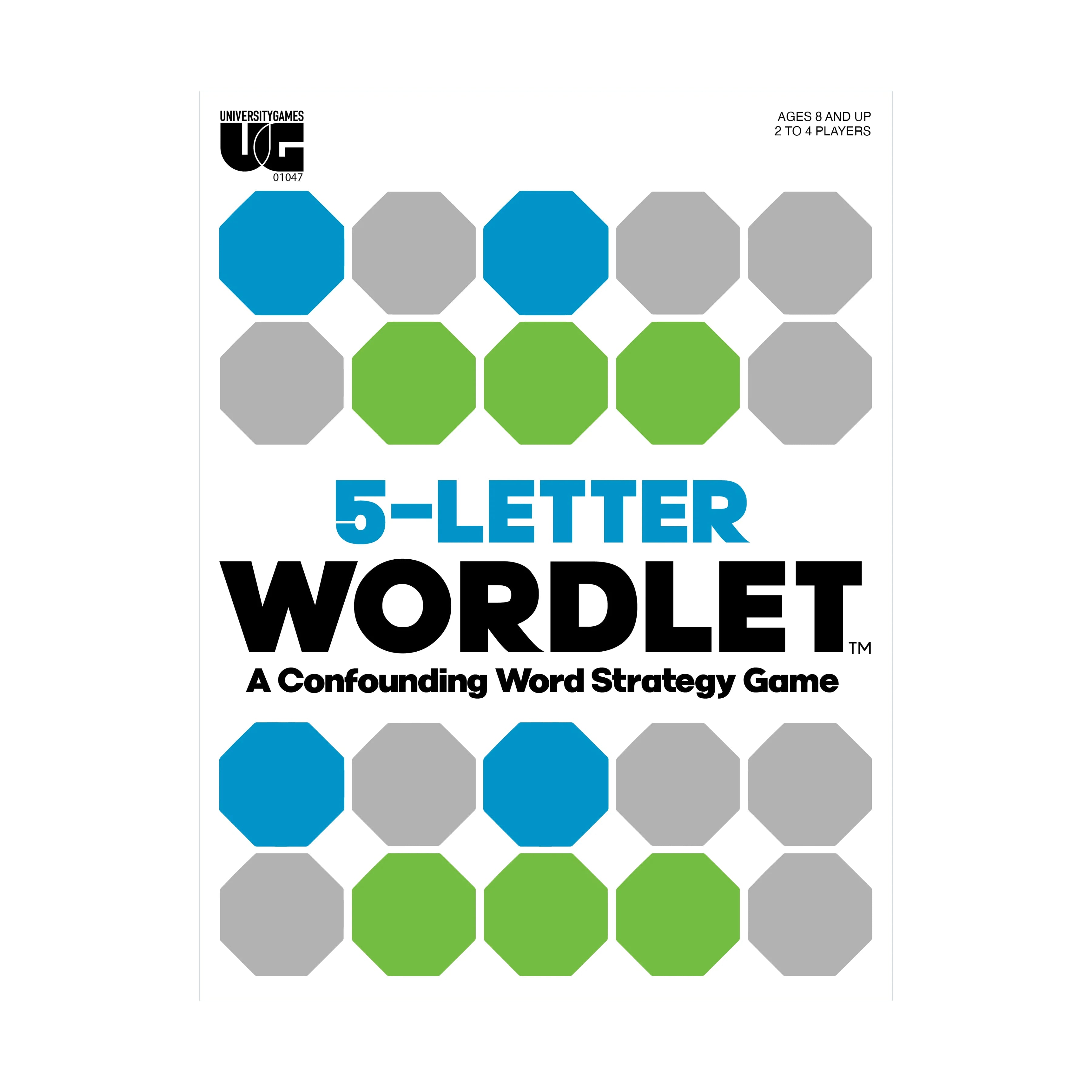 UNIVG 5 Letter Wordlet - A Confounding Word Strategy Game