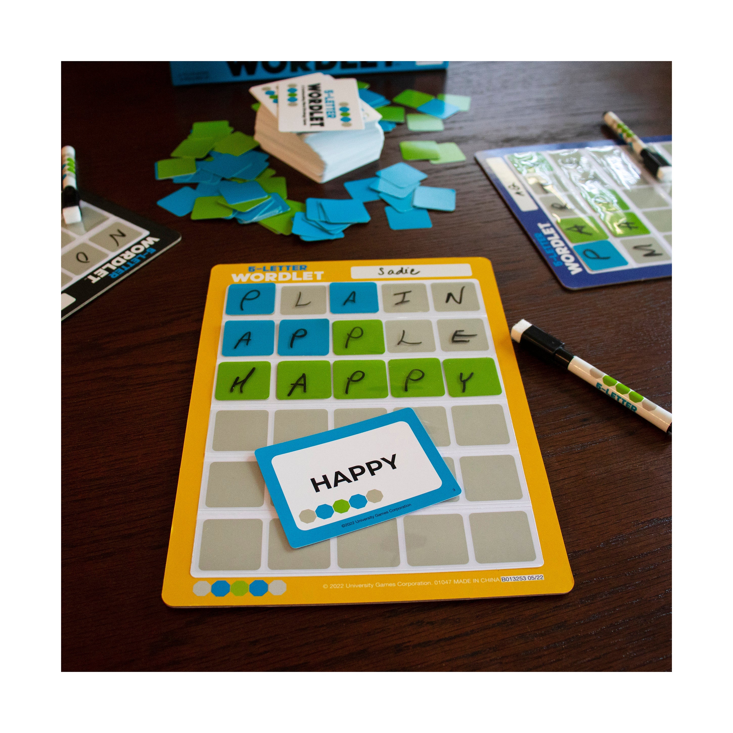 UNIVG 5 Letter Wordlet - A Confounding Word Strategy Game