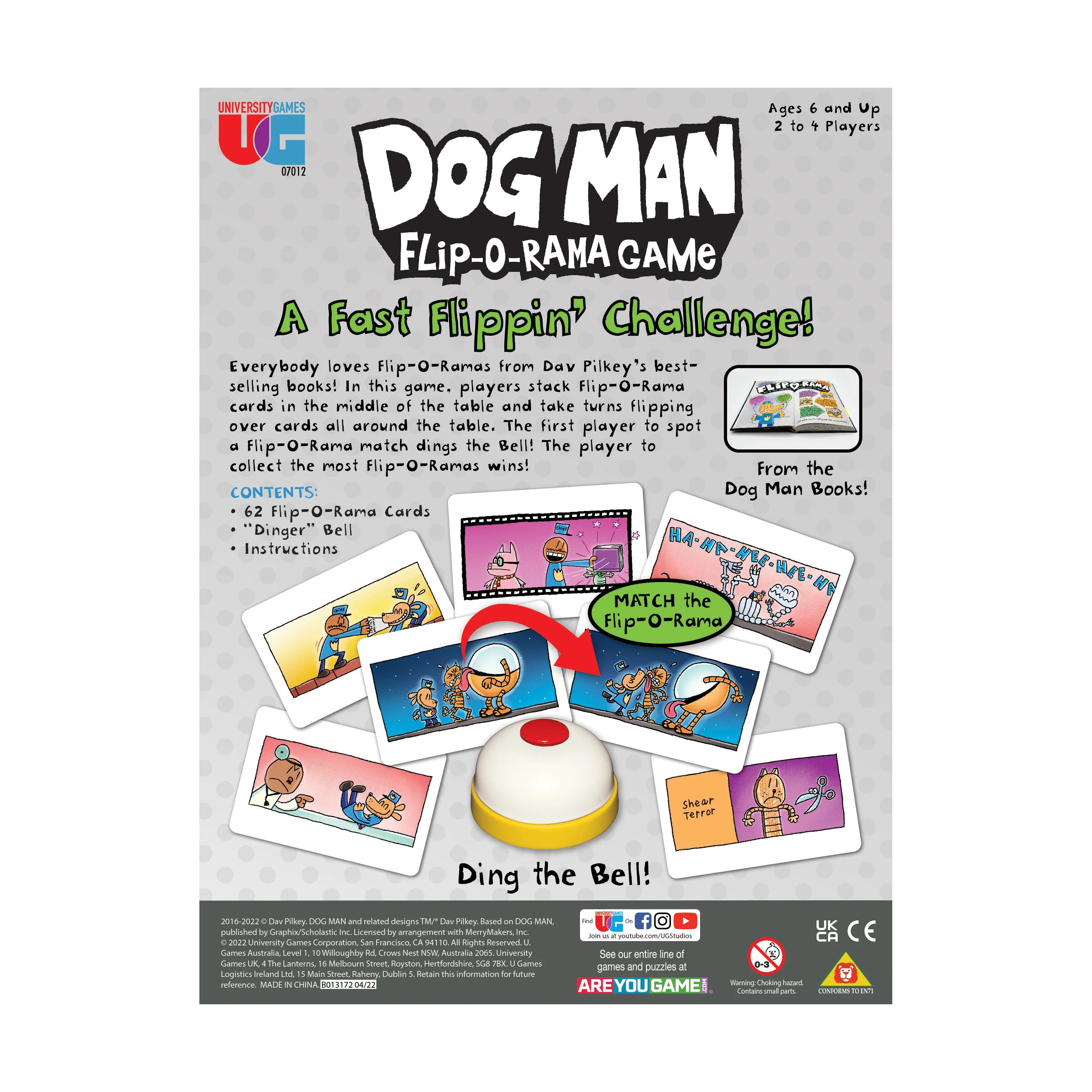 UNIVG Dog Man Flip-O-Rama Game