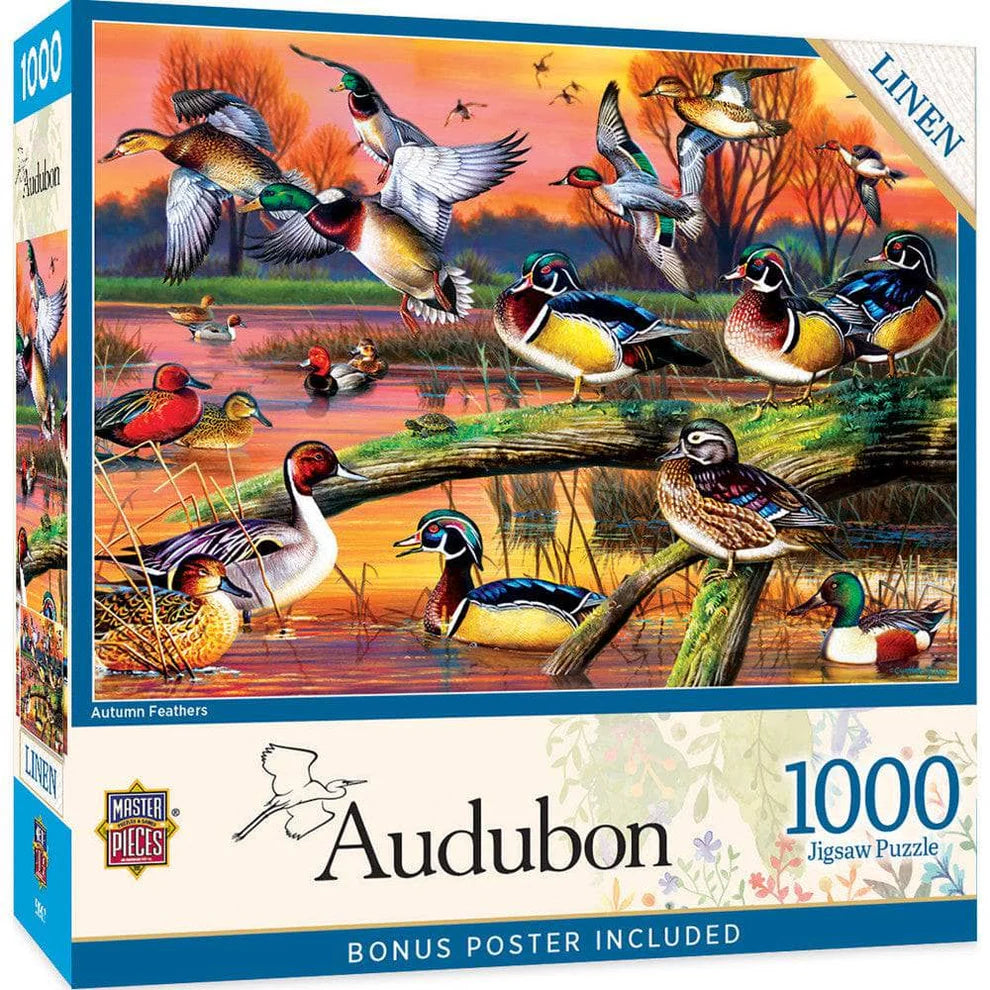 Autumn Feathers 1000 Piece Audubon Puzzle