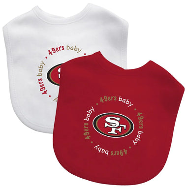 San Francisco 49ers Baby Bibs - Set of 2 Red and White