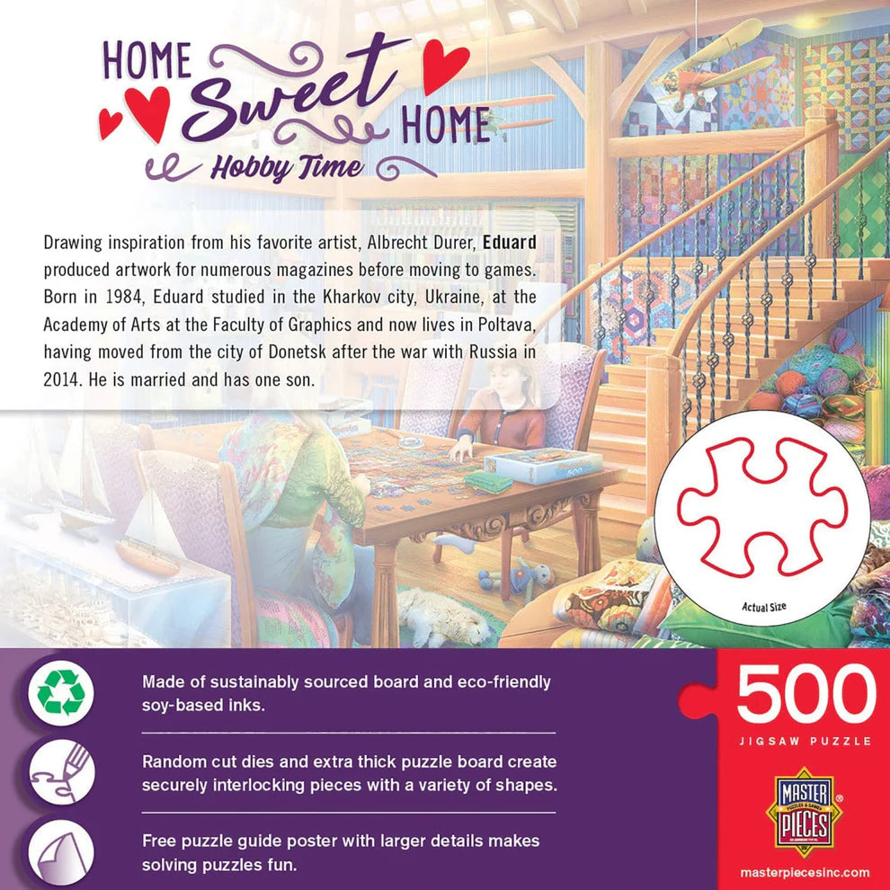 Hobby Time 500 Piece Home Sweet Home Puzzle