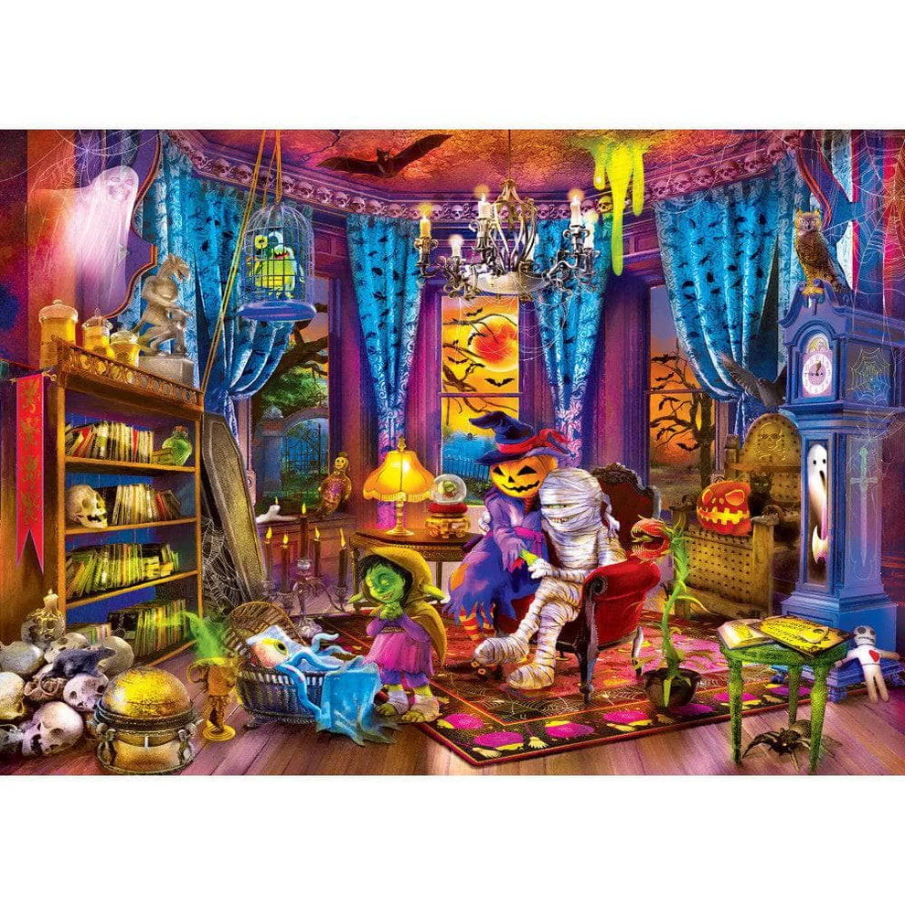 Monsters At Play 500 Piece Glow In The Dark Puzzle