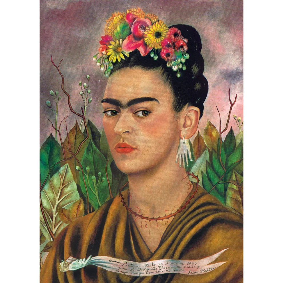 Frida Kahlo Self Portrait Dedicated to Dr. Eloesser 1000 Piece Puzzle