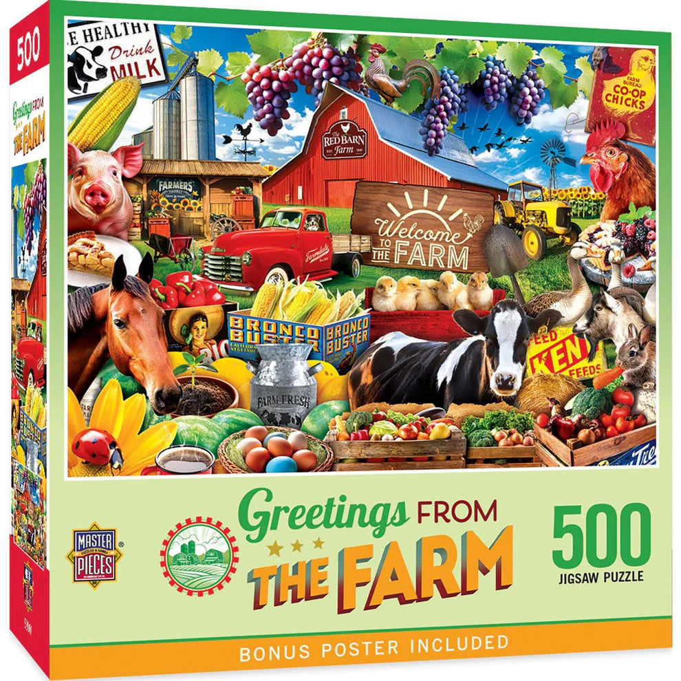 Greetings From The Farm 500 Piece Puzzle