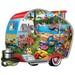 Happy Campers 1000 Piece Contours Shaped Puzzle