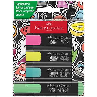 Faber-Castell Graffiti Highlighters Neon Colors - set of 4