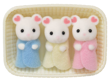 Calico Critters Marshmallow Mouse Triplets    