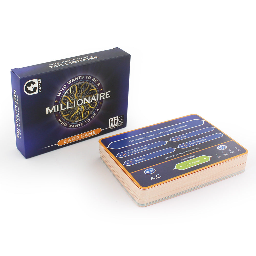 Who Wants To Be A Millionaire Card Game    