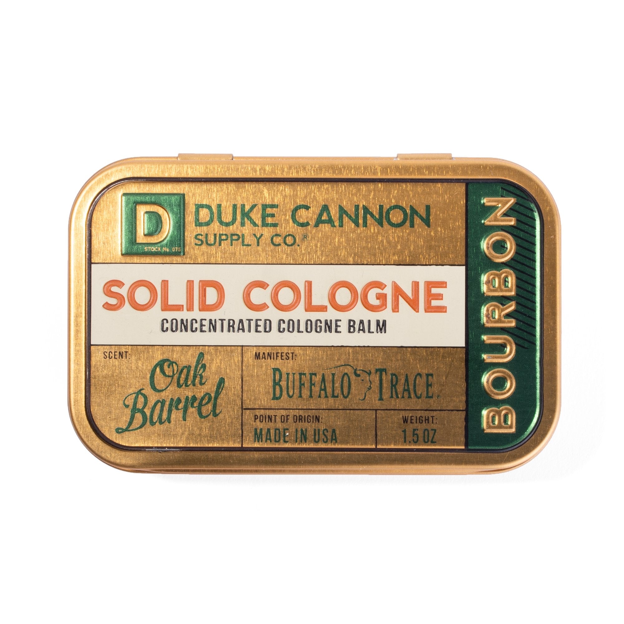 Duke Cannon Solid Cologne - Oak Barrel Bourbon    