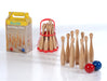 Beech Wood Lawn Bowling Set With Holder    