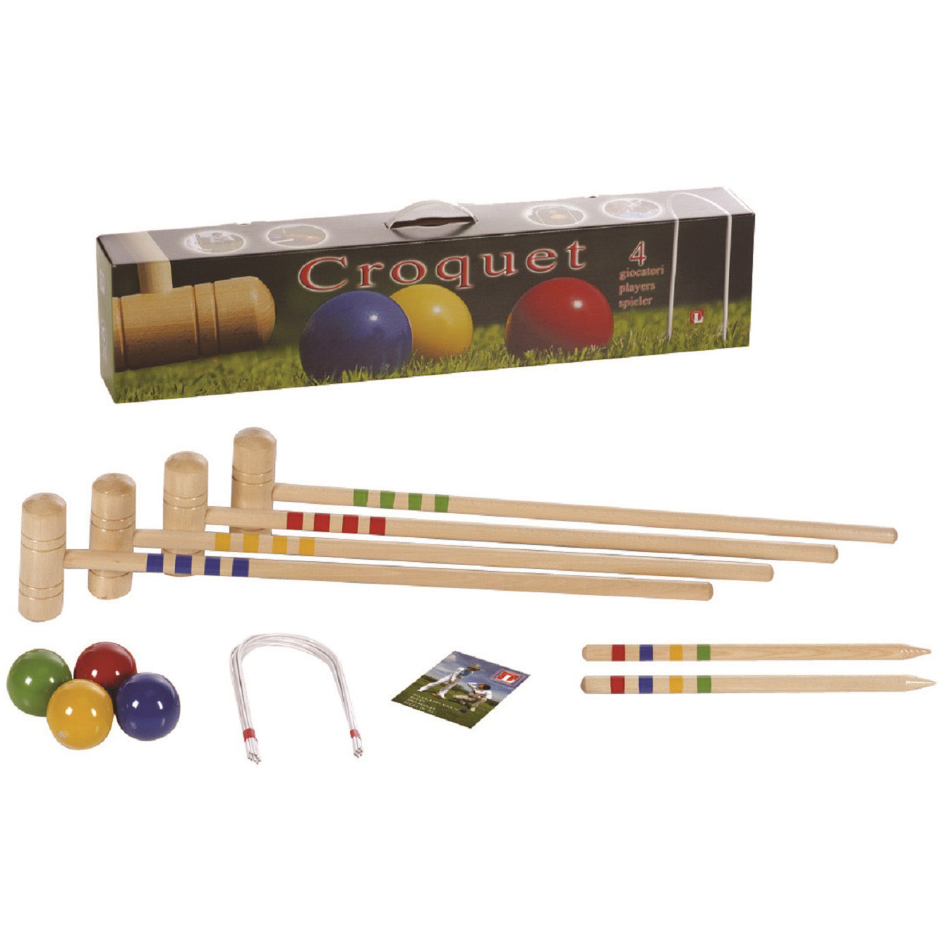 Deluxe 4 Player Croquet Set    