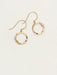 Holly Yashi Phoebe Petite Hoop Earrings - White/Gold    