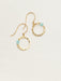 Holly Yashi Phoebe Gemstone Petite Hoop Earrings - Apatite/Gold    