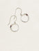 Holly Yashi Phoebe Pearl Petite Hoop Earrings - Peacock / Silver    
