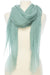 Solid Color Soft Fringe Scarf - Dusty Mint    