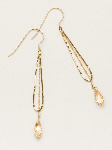 Holly Yashi Celestine Drop Earrings - Gold/Champagne    