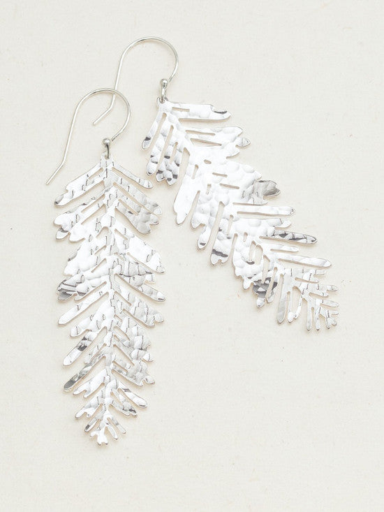 Holly Yashi Redwood Needle Earrings - Silver    