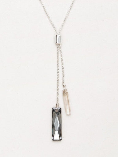 Holly Yashi Callisto Drop Necklace - Silver Shadow    