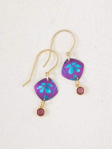 Holly Yashi Elara Earrings - Purple/Turquoise    