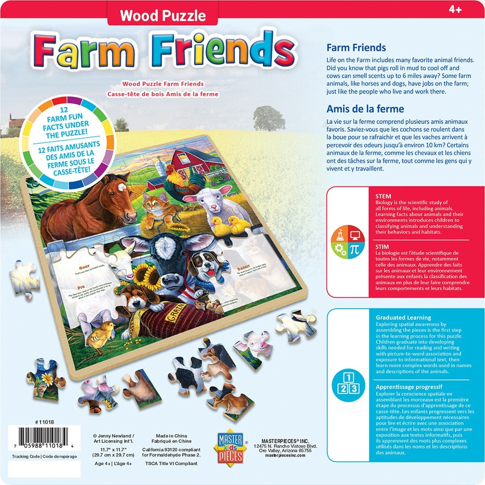 Farm Friends 48 Piece Wooden Puzzle    