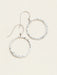 Holly Yashi Connie Hoop Earrings - Silver    